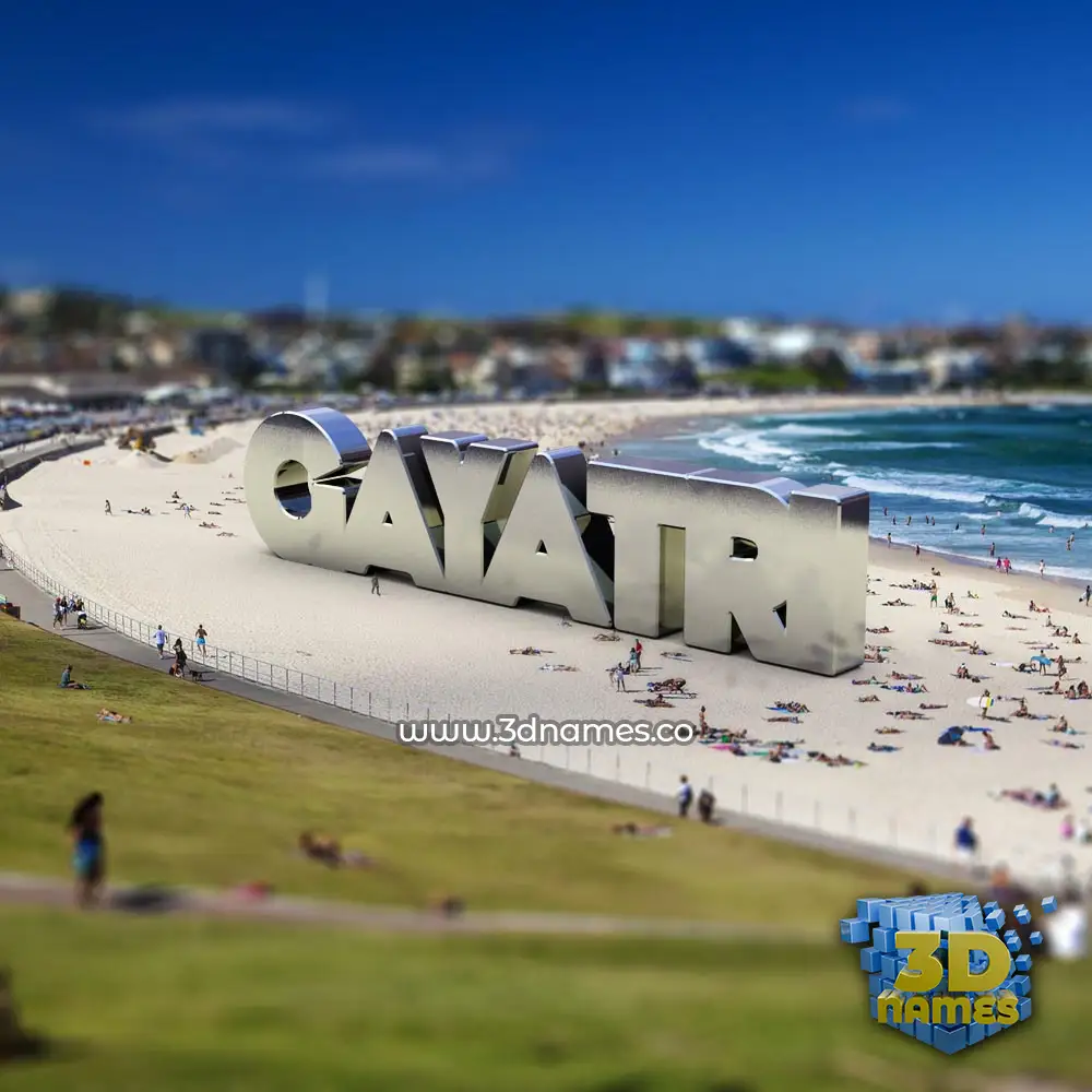 gayatri in Bondi Beach style - 3D name wallpaper