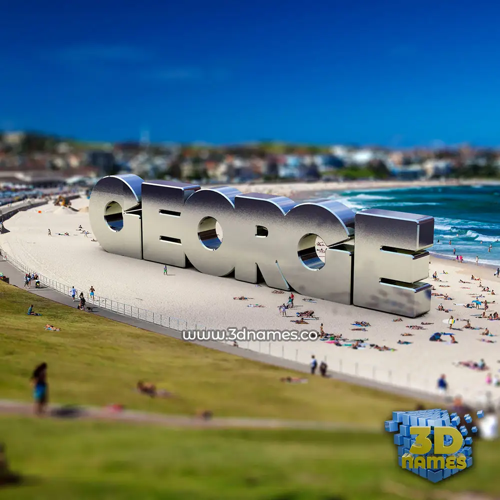 george in Bondi Beach style - 3D name wallpaper