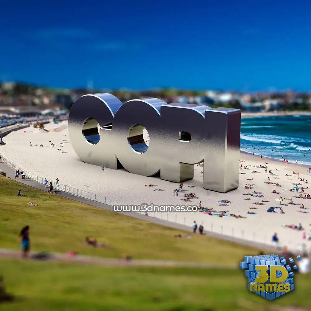 gopi in Bondi Beach style - 3D name wallpaper