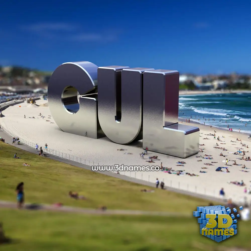 gul in Bondi Beach style - 3D name wallpaper