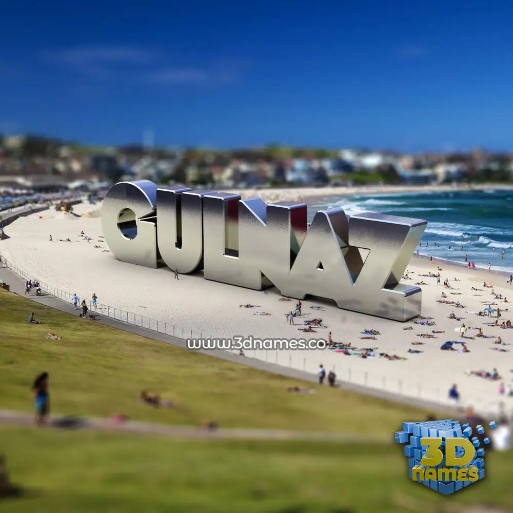 gulnaz in Bondi Beach style - 3D name wallpaper
