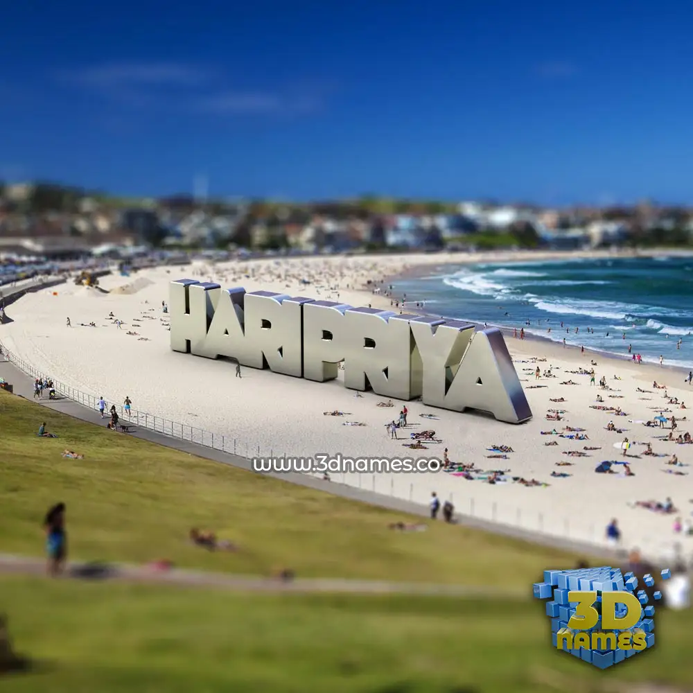 haripriya in Bondi Beach style - 3D name wallpaper