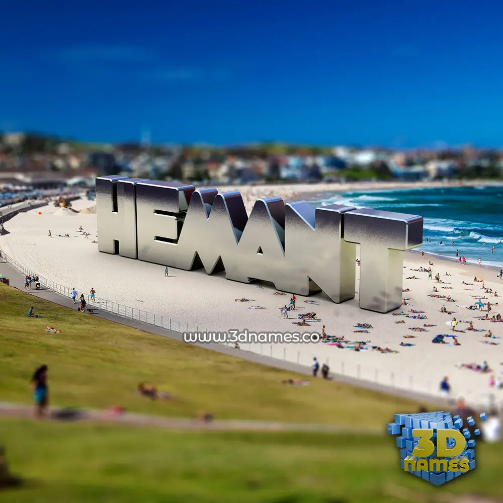 hemant in Bondi Beach style - 3D name wallpaper
