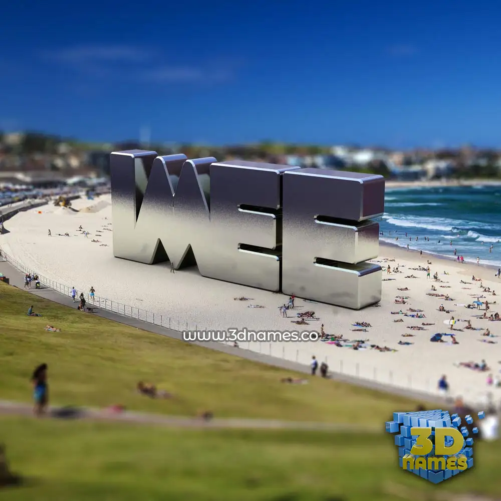 imee in Bondi Beach style - 3D name wallpaper