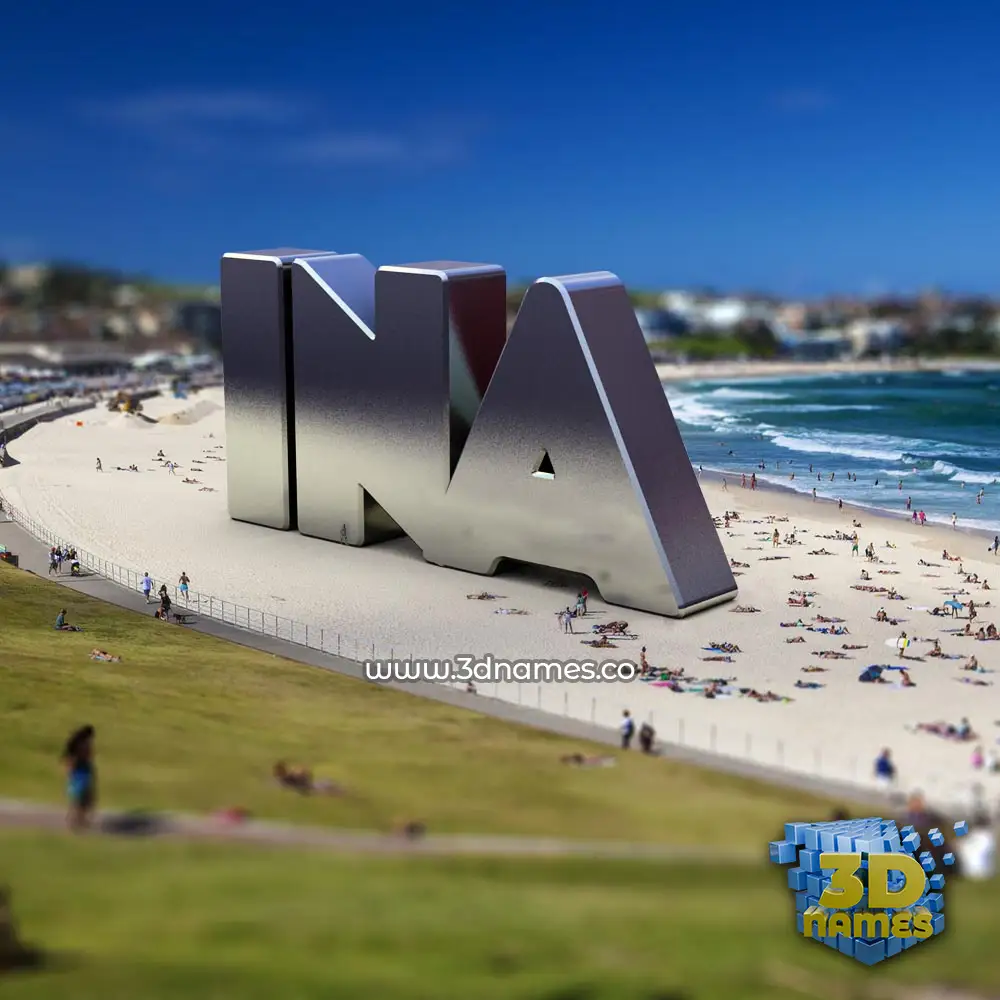 ina in Bondi Beach style - 3D name wallpaper