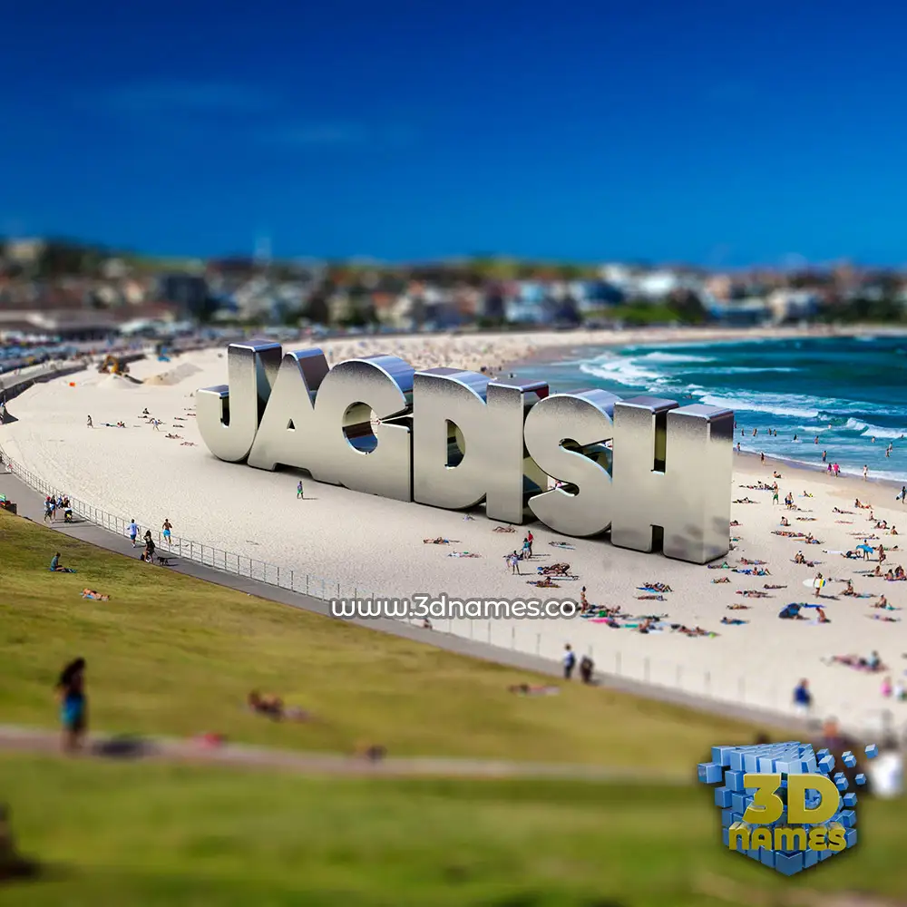 jagdish in Bondi Beach style - 3D name wallpaper