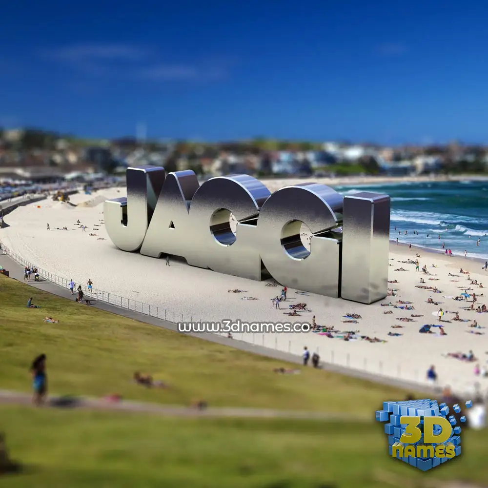 jaggi in Bondi Beach style - 3D name wallpaper