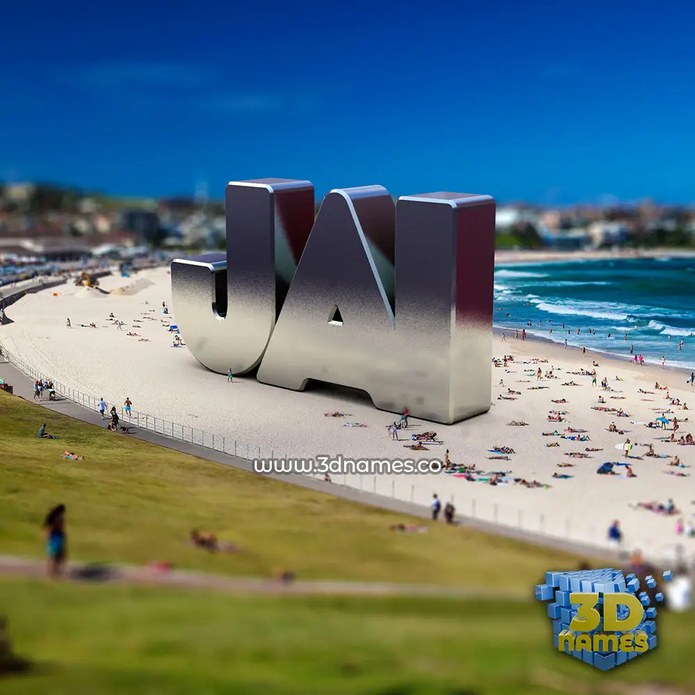 jai in Bondi Beach style - 3D name wallpaper