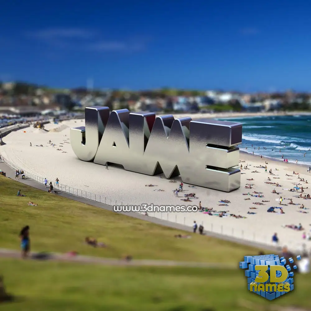 jaime in Bondi Beach style - 3D name wallpaper