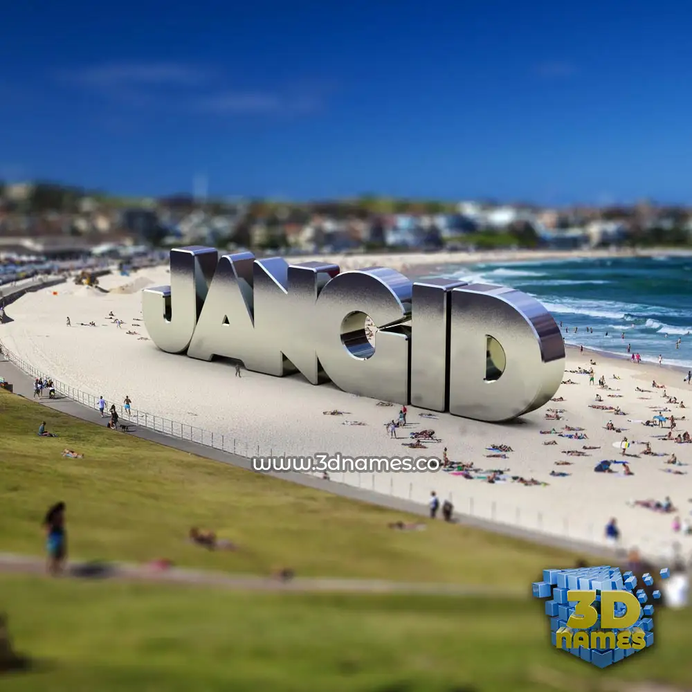 jangid in Bondi Beach style - 3D name wallpaper