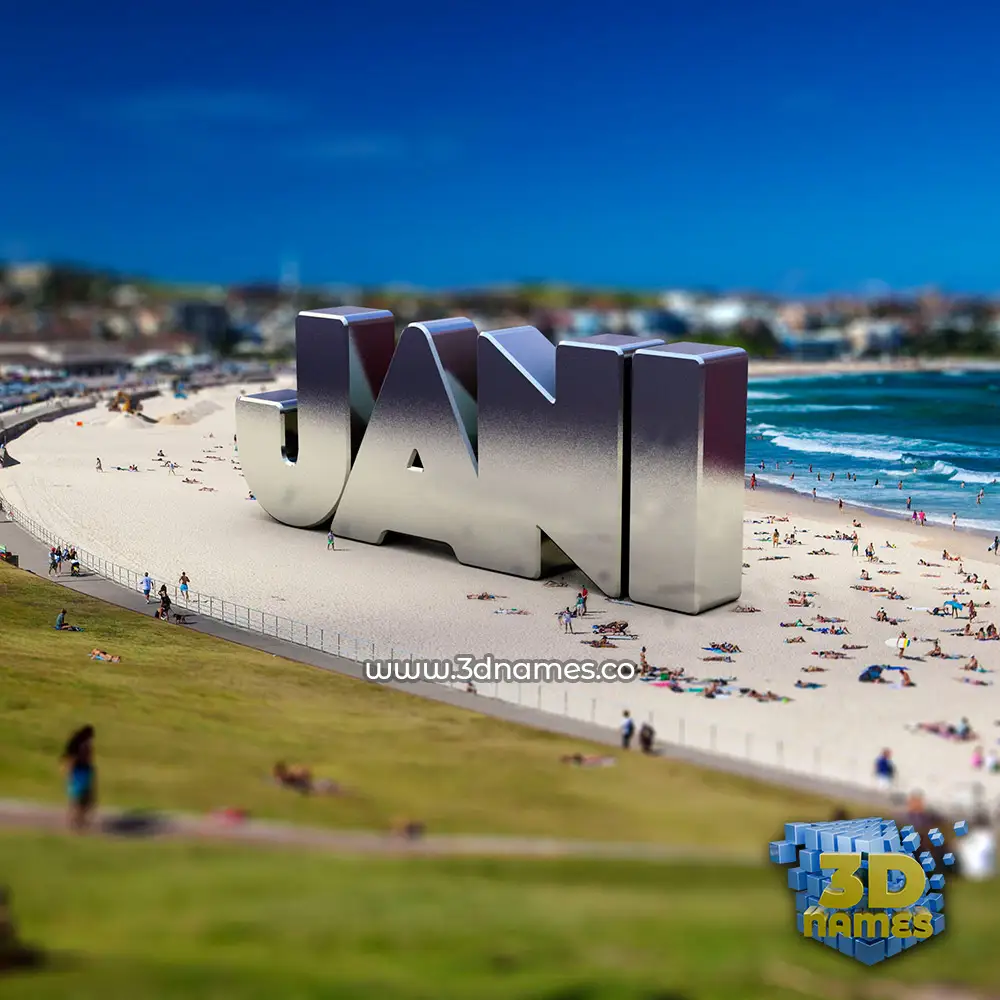 jani in Bondi Beach style - 3D name wallpaper