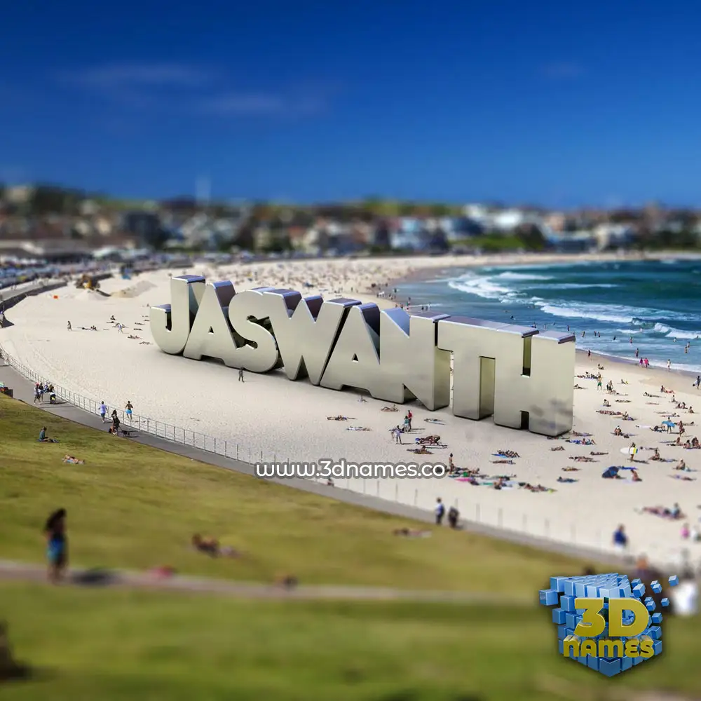 jaswanth in Bondi Beach style - 3D name wallpaper