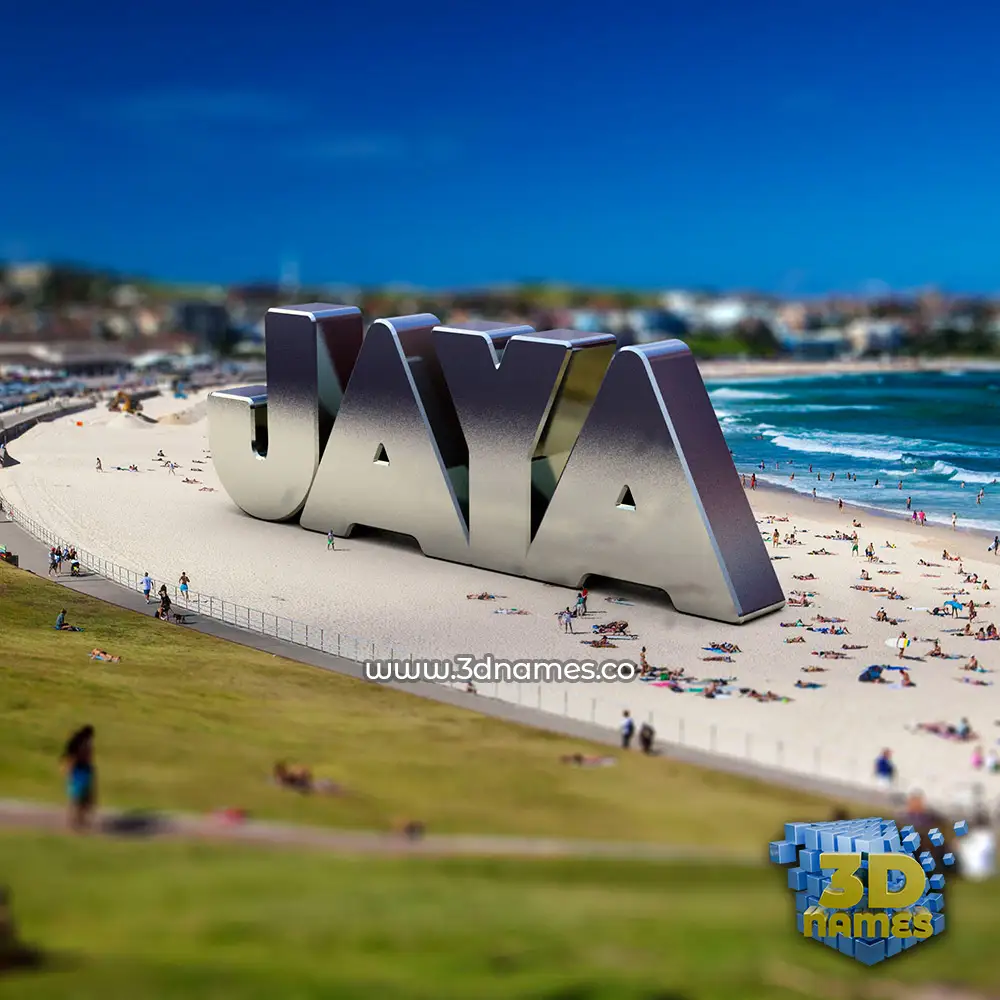 jaya in Bondi Beach style - 3D name wallpaper