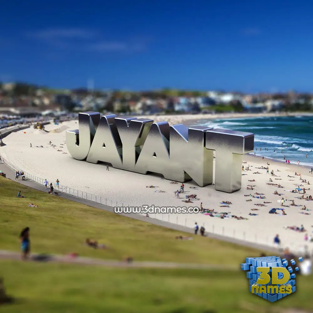 jayant in Bondi Beach style - 3D name wallpaper