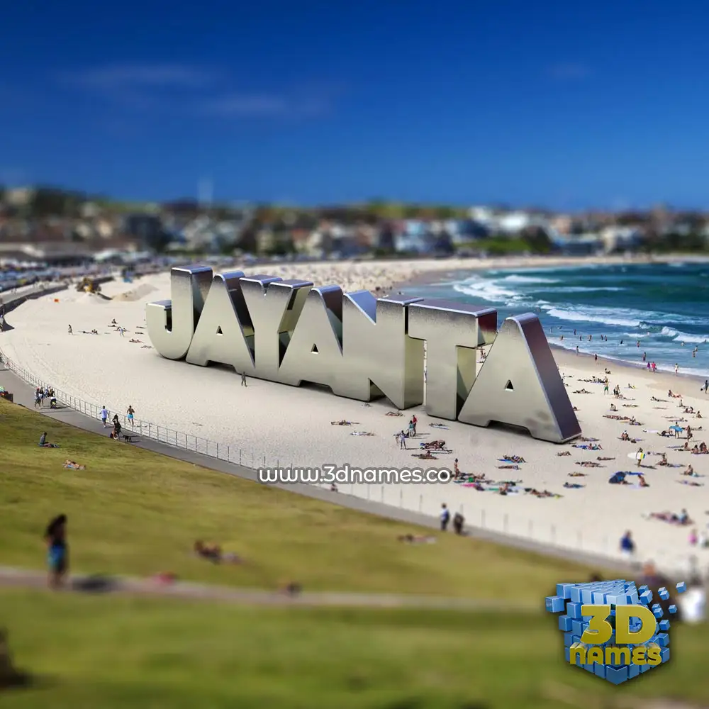 jayanta in Bondi Beach style - 3D name wallpaper