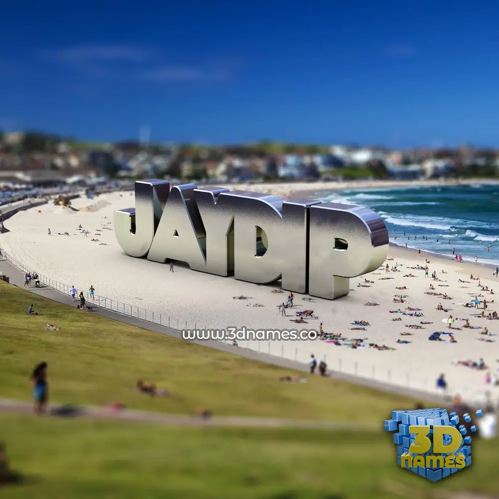 jaydip in Bondi Beach style - 3D name wallpaper