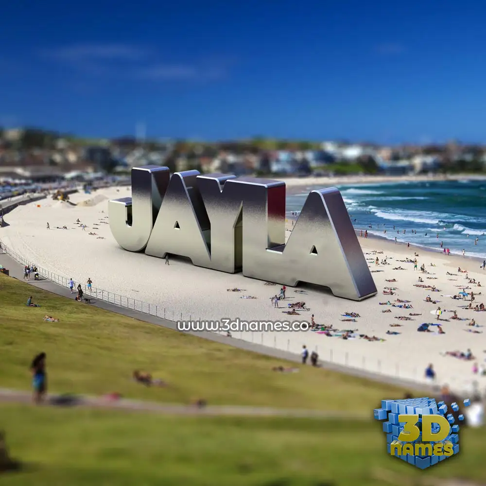 jayla in Bondi Beach style - 3D name wallpaper
