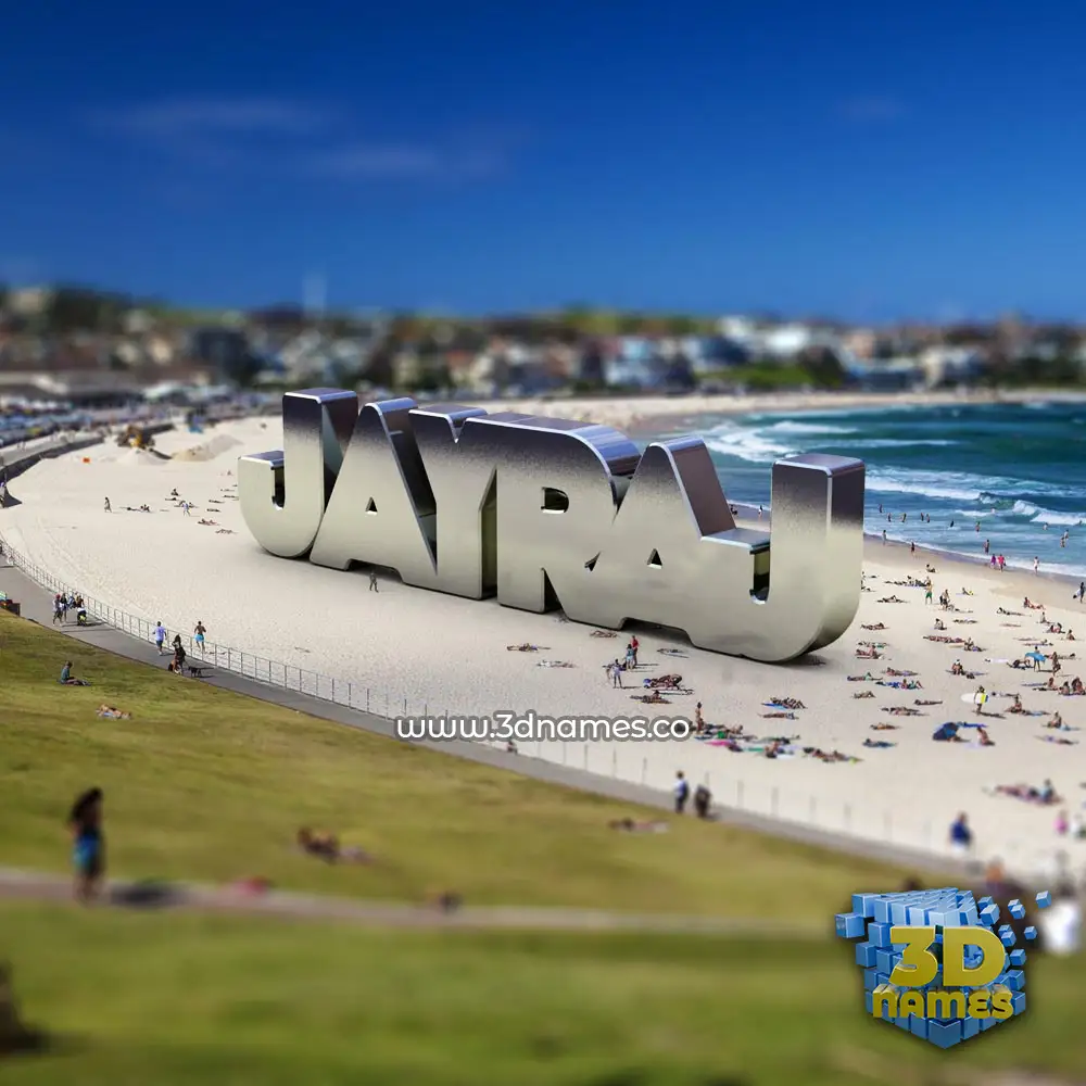 jayraj in Bondi Beach style - 3D name wallpaper