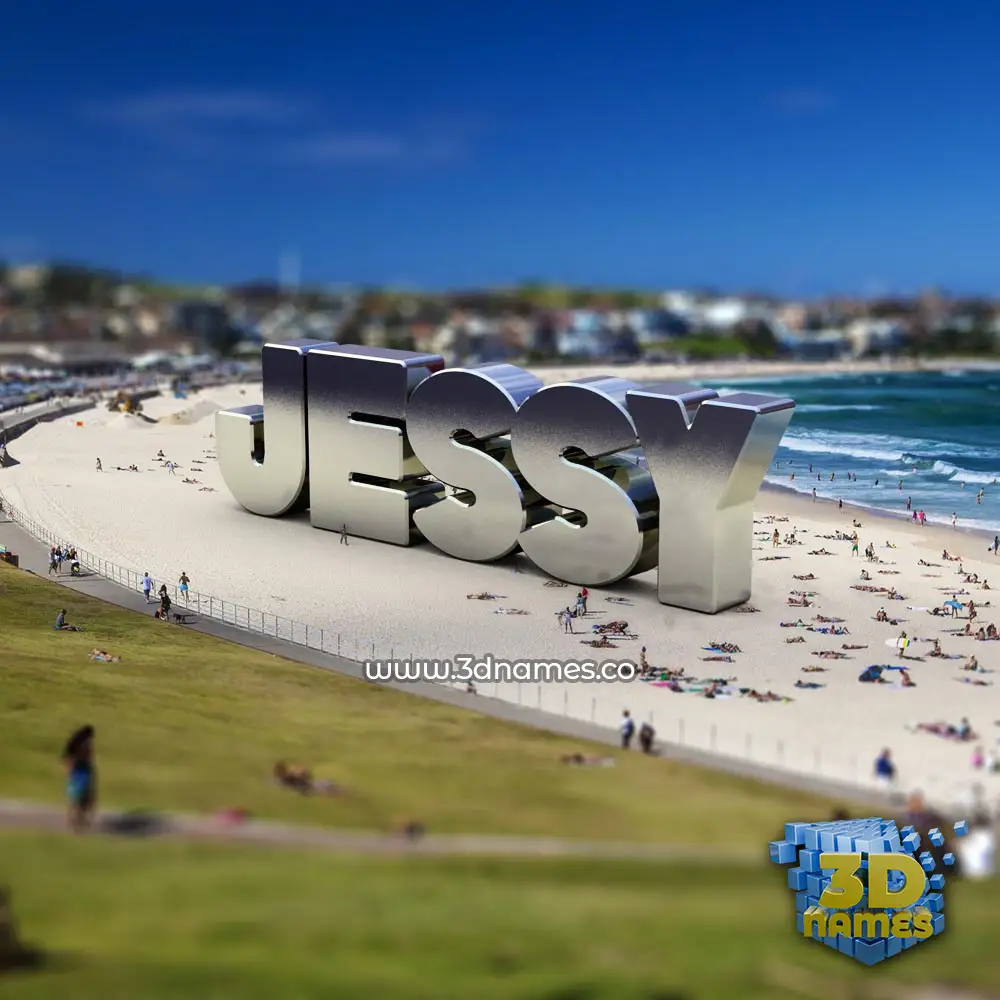 jessy in Bondi Beach style - 3D name wallpaper