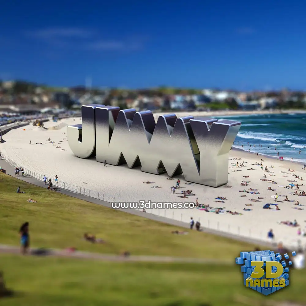 jimmy in Bondi Beach style - 3D name wallpaper