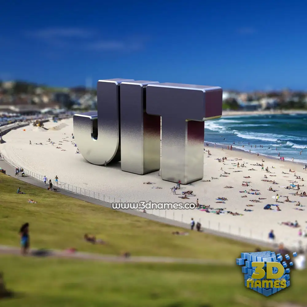 jit in Bondi Beach style - 3D name wallpaper