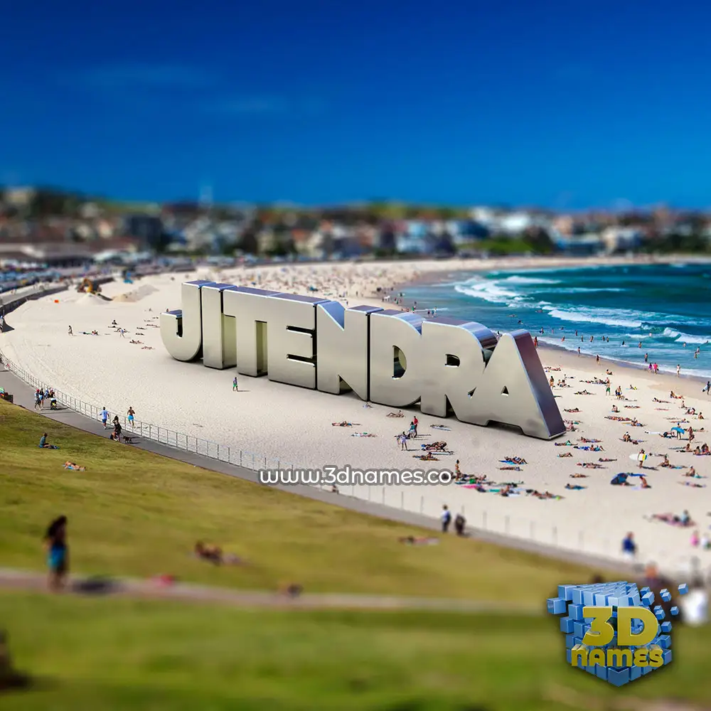 jitendra in Bondi Beach style - 3D name wallpaper