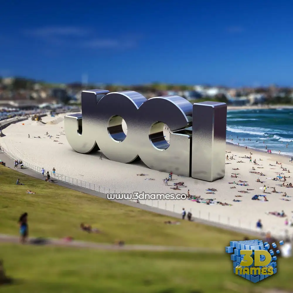 jogi in Bondi Beach style - 3D name wallpaper