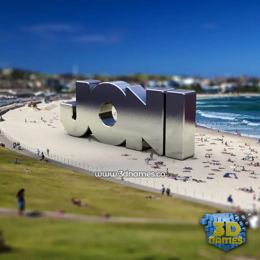 joni in Bondi Beach style - 3D name wallpaper