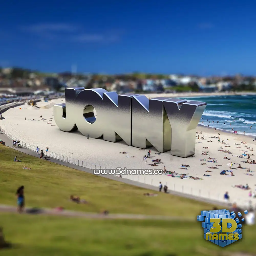 jonny in Bondi Beach style - 3D name wallpaper