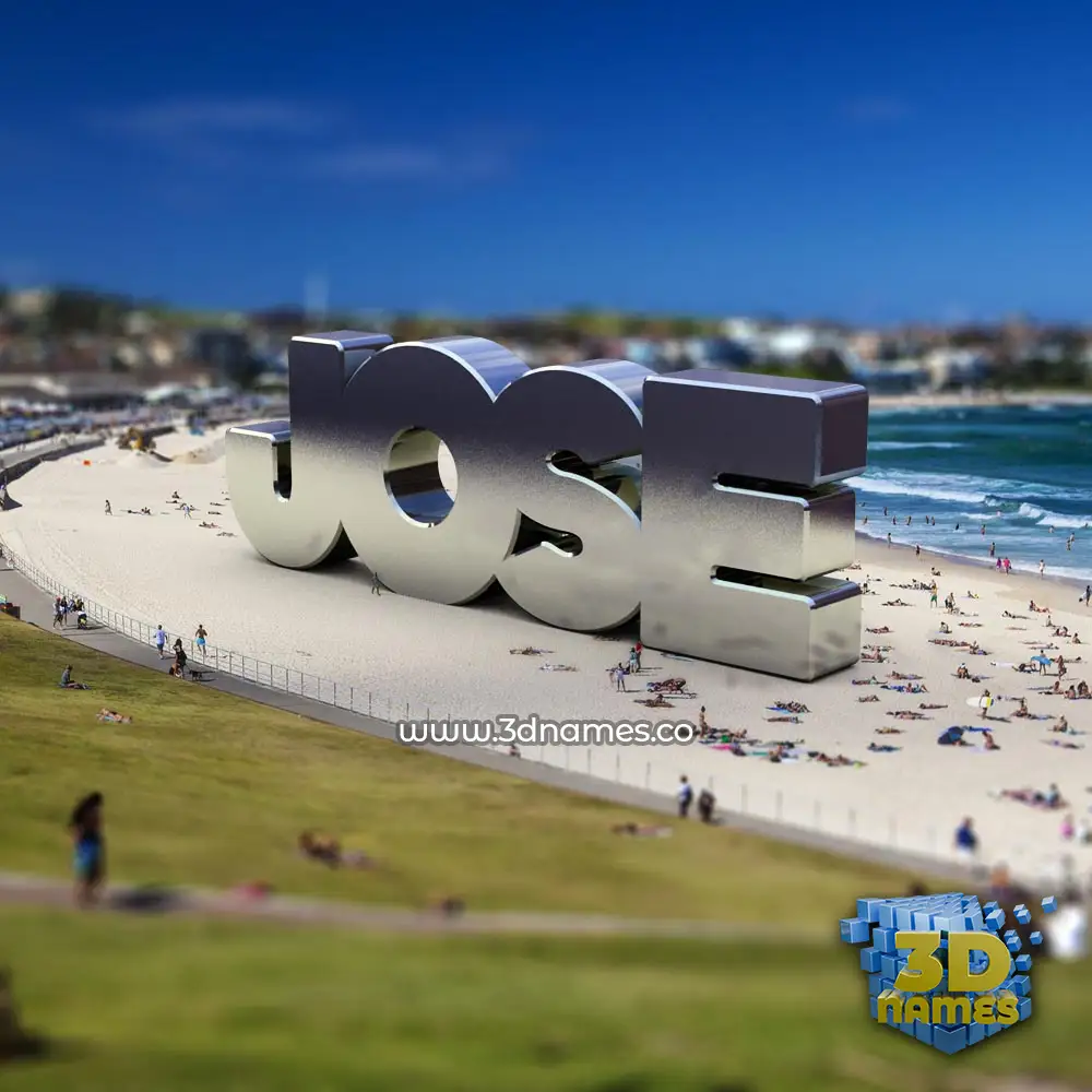 jose in Bondi Beach style - 3D name wallpaper