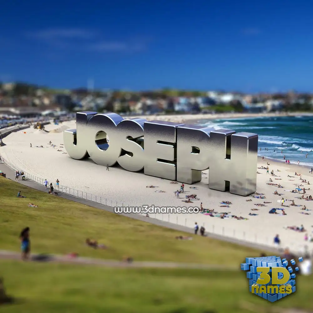 joseph in Bondi Beach style - 3D name wallpaper