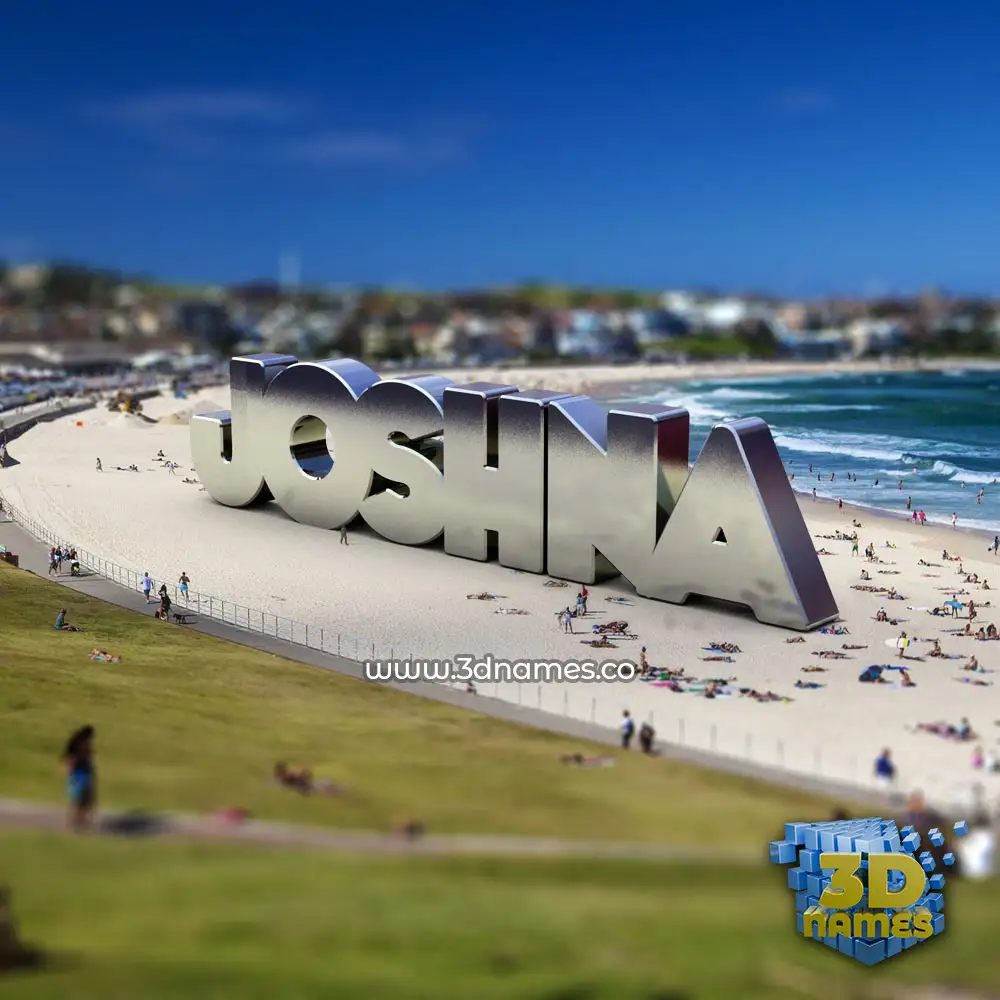 joshna in Bondi Beach style - 3D name wallpaper