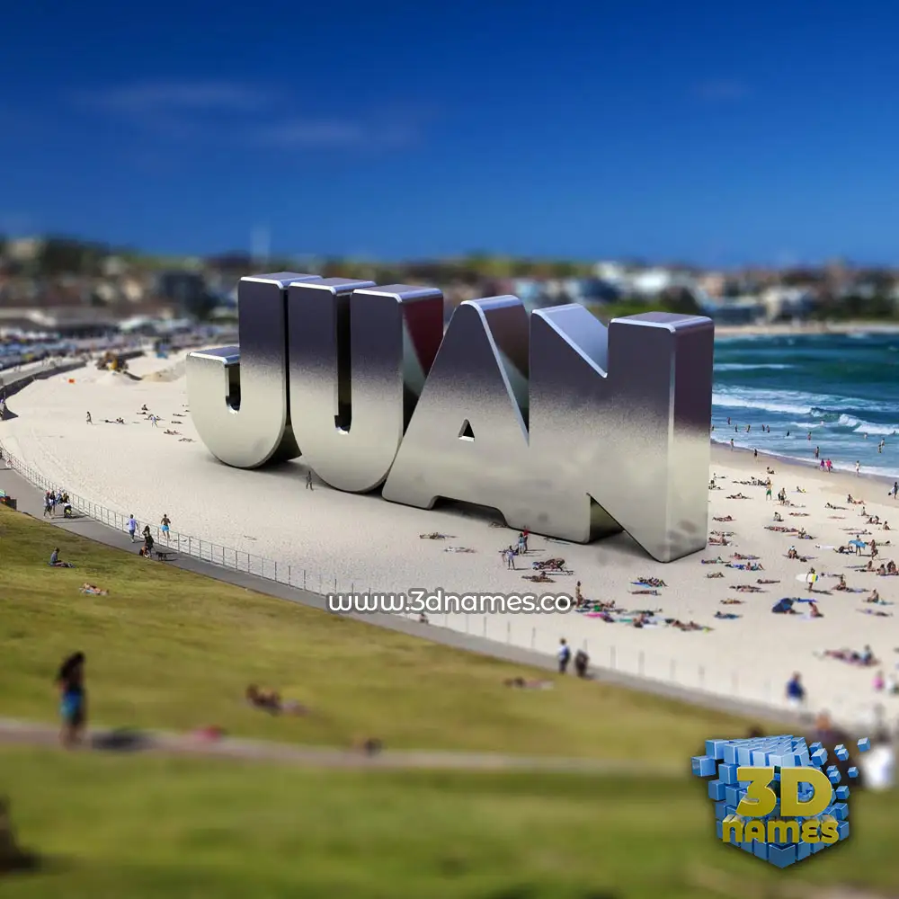juan in Bondi Beach style - 3D name wallpaper