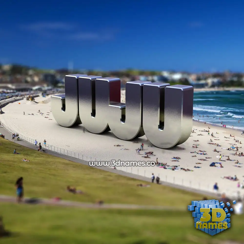 juju in Bondi Beach style - 3D name wallpaper