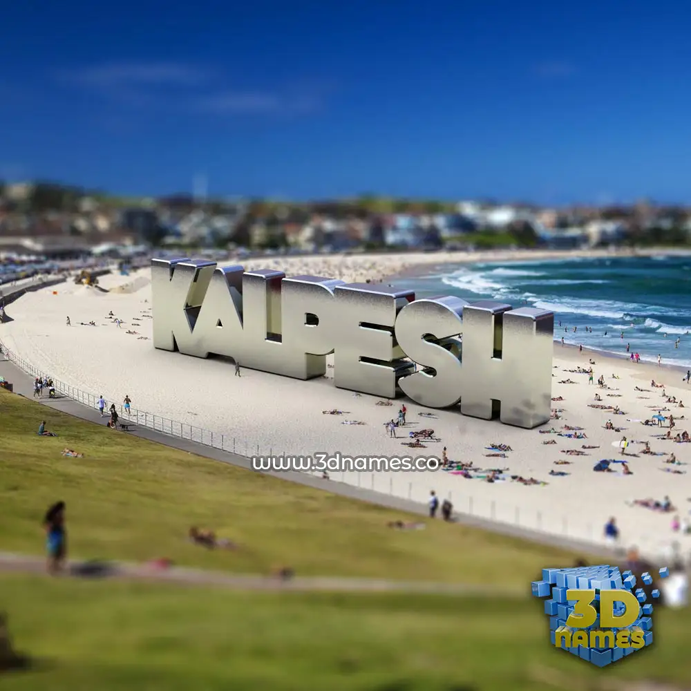 kalpesh in Bondi Beach style - 3D name wallpaper