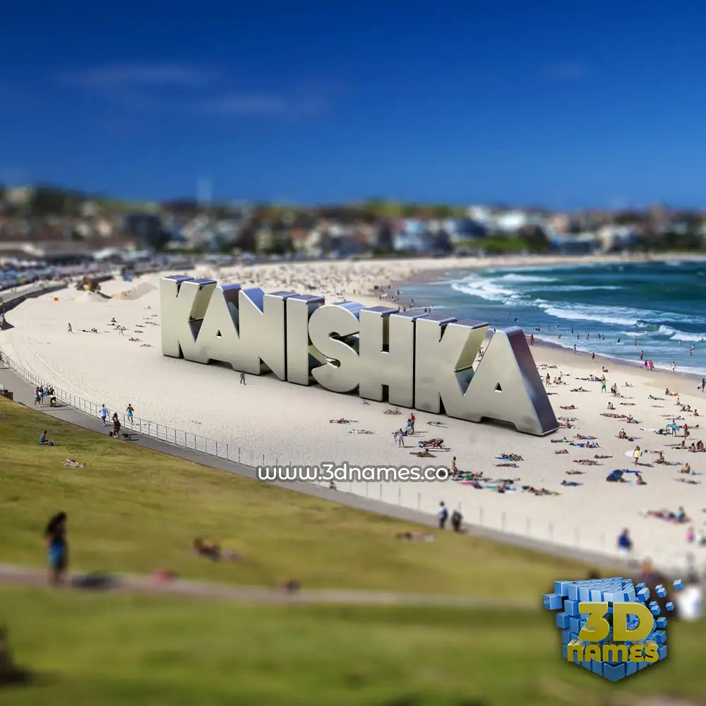 kanishka in Bondi Beach style - 3D name wallpaper