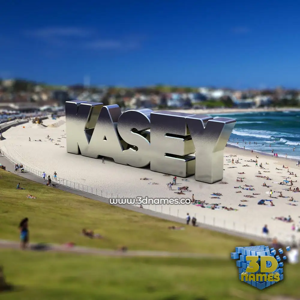 kasey in Bondi Beach style - 3D name wallpaper