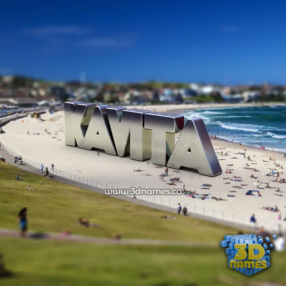 kavita in Bondi Beach style - 3D name wallpaper