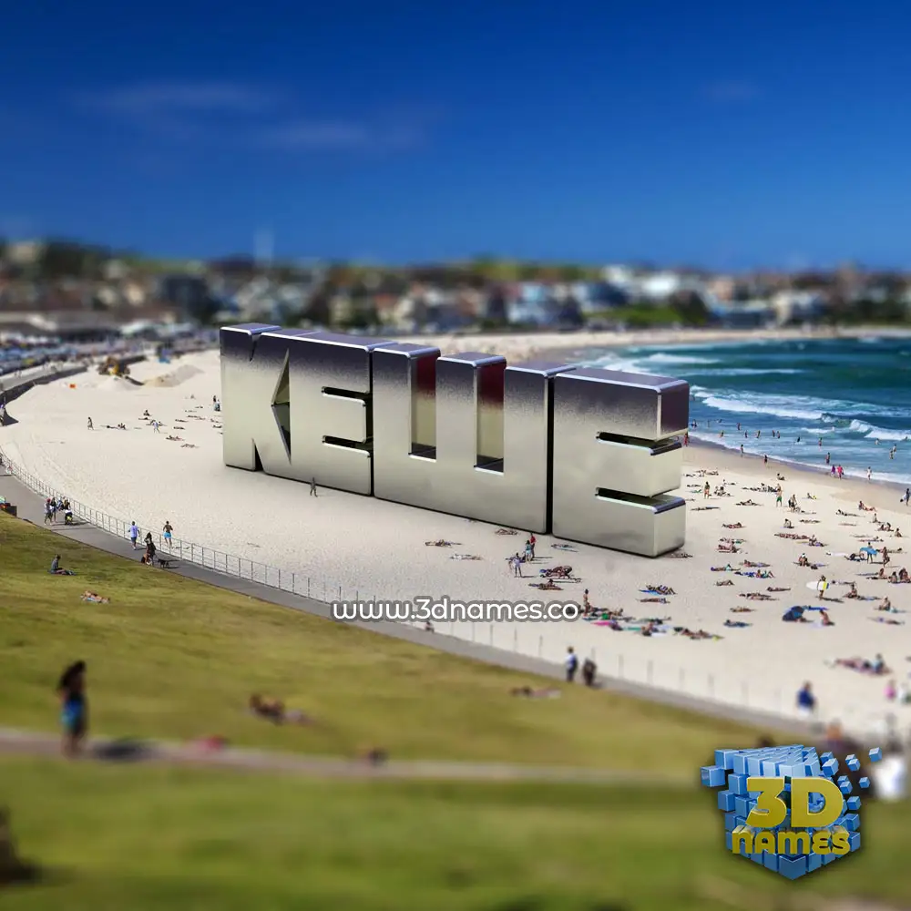 kellie in Bondi Beach style - 3D name wallpaper