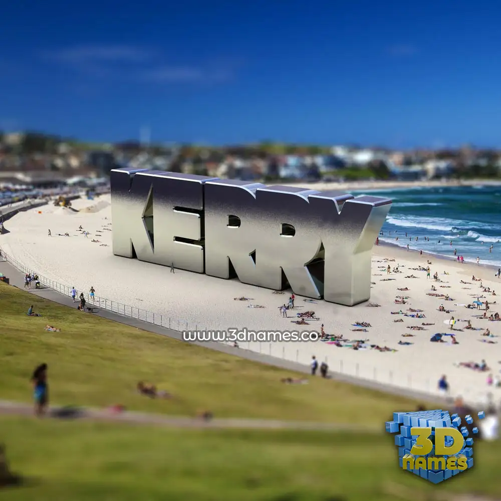 kerry in Bondi Beach style - 3D name wallpaper