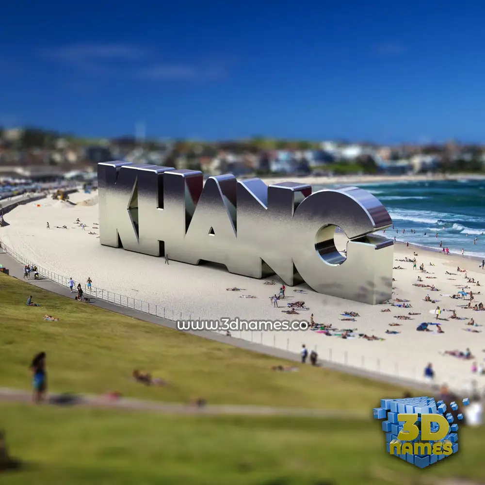 khang in Bondi Beach style - 3D name wallpaper