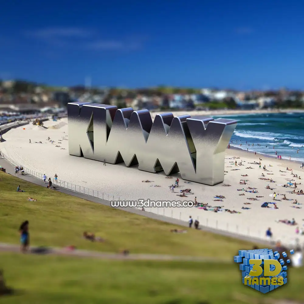kimmy in Bondi Beach style - 3D name wallpaper