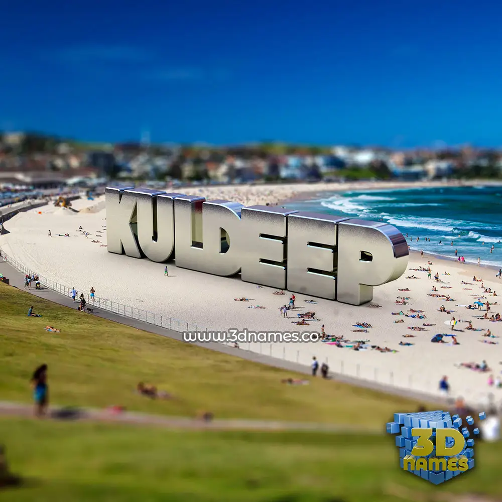 kuldeep in Bondi Beach style - 3D name wallpaper