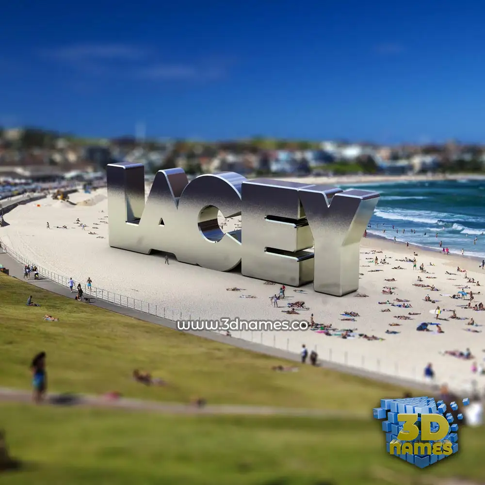 lacey in Bondi Beach style - 3D name wallpaper
