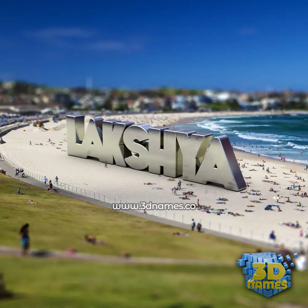 lakshya in Bondi Beach style - 3D name wallpaper