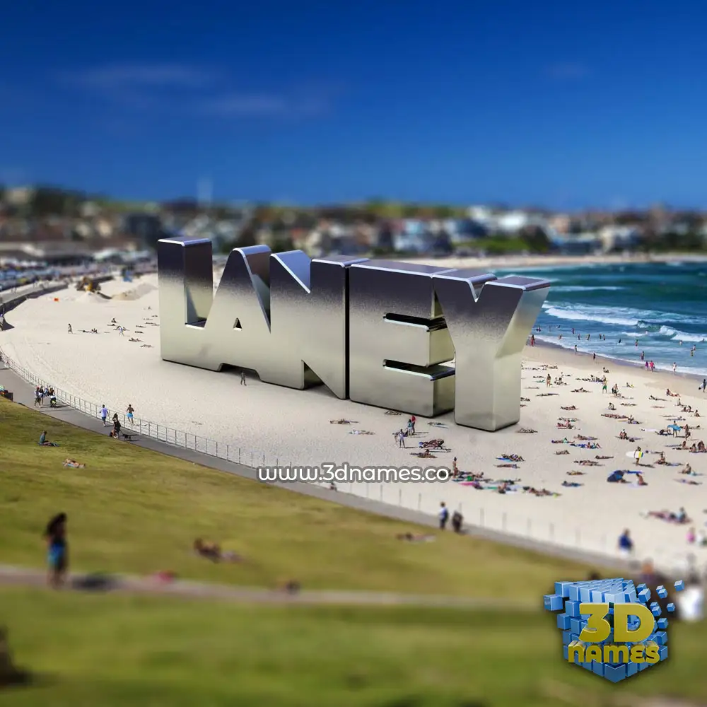 laney in Bondi Beach style - 3D name wallpaper