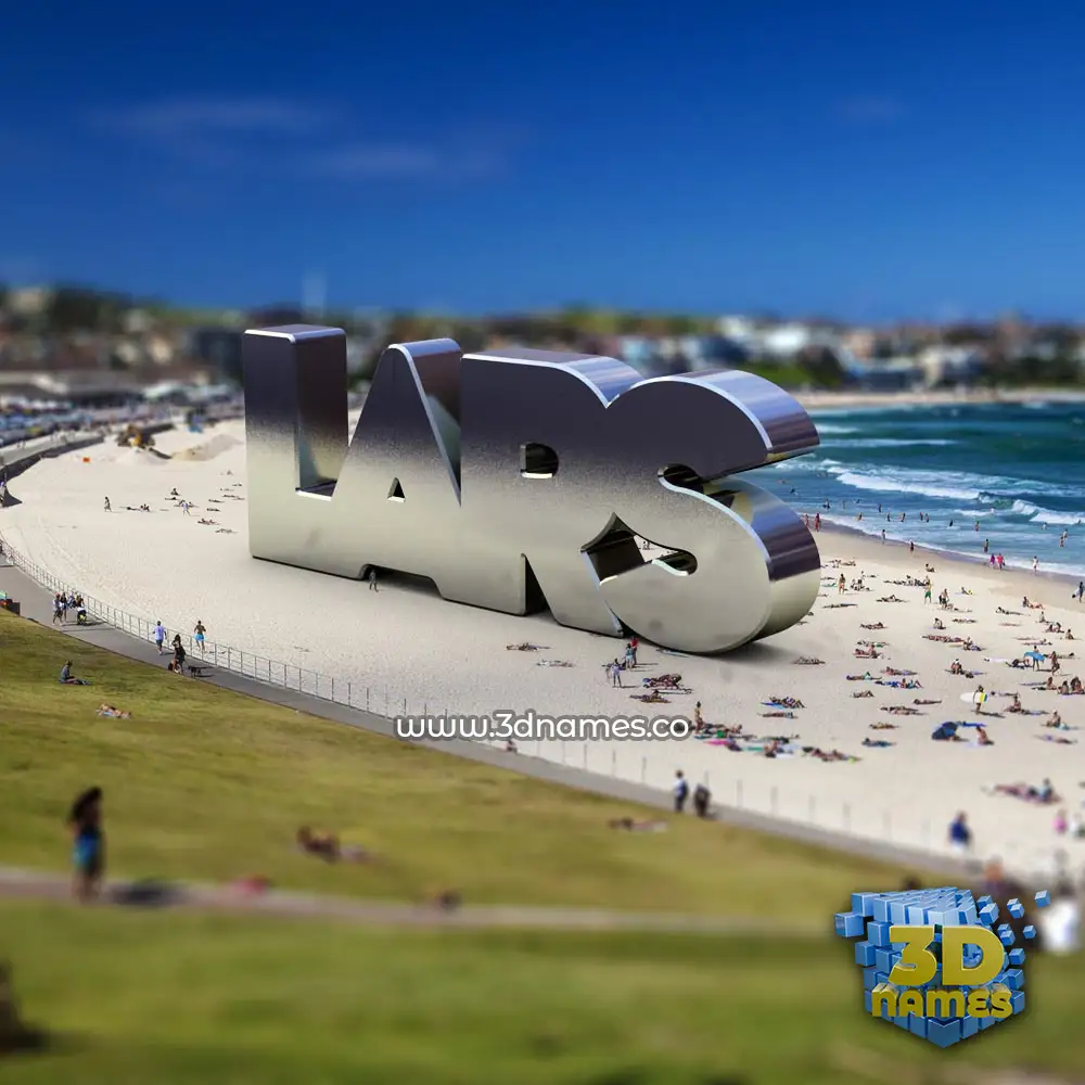 lars in Bondi Beach style - 3D name wallpaper