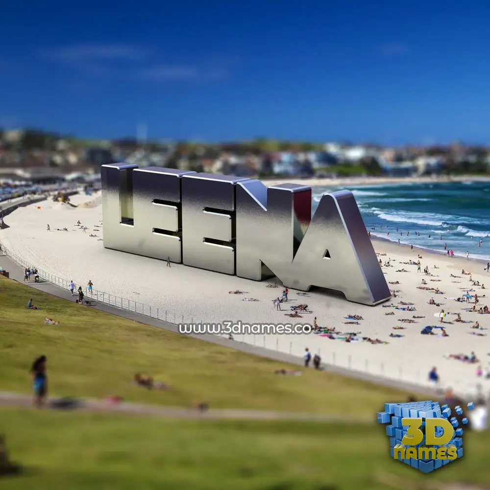 leena in Bondi Beach style - 3D name wallpaper