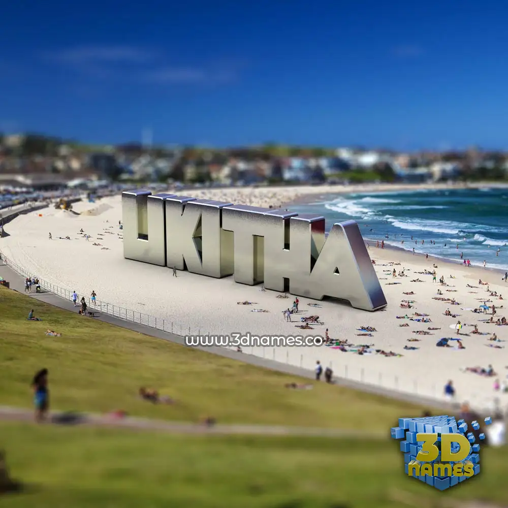 likitha in Bondi Beach style - 3D name wallpaper