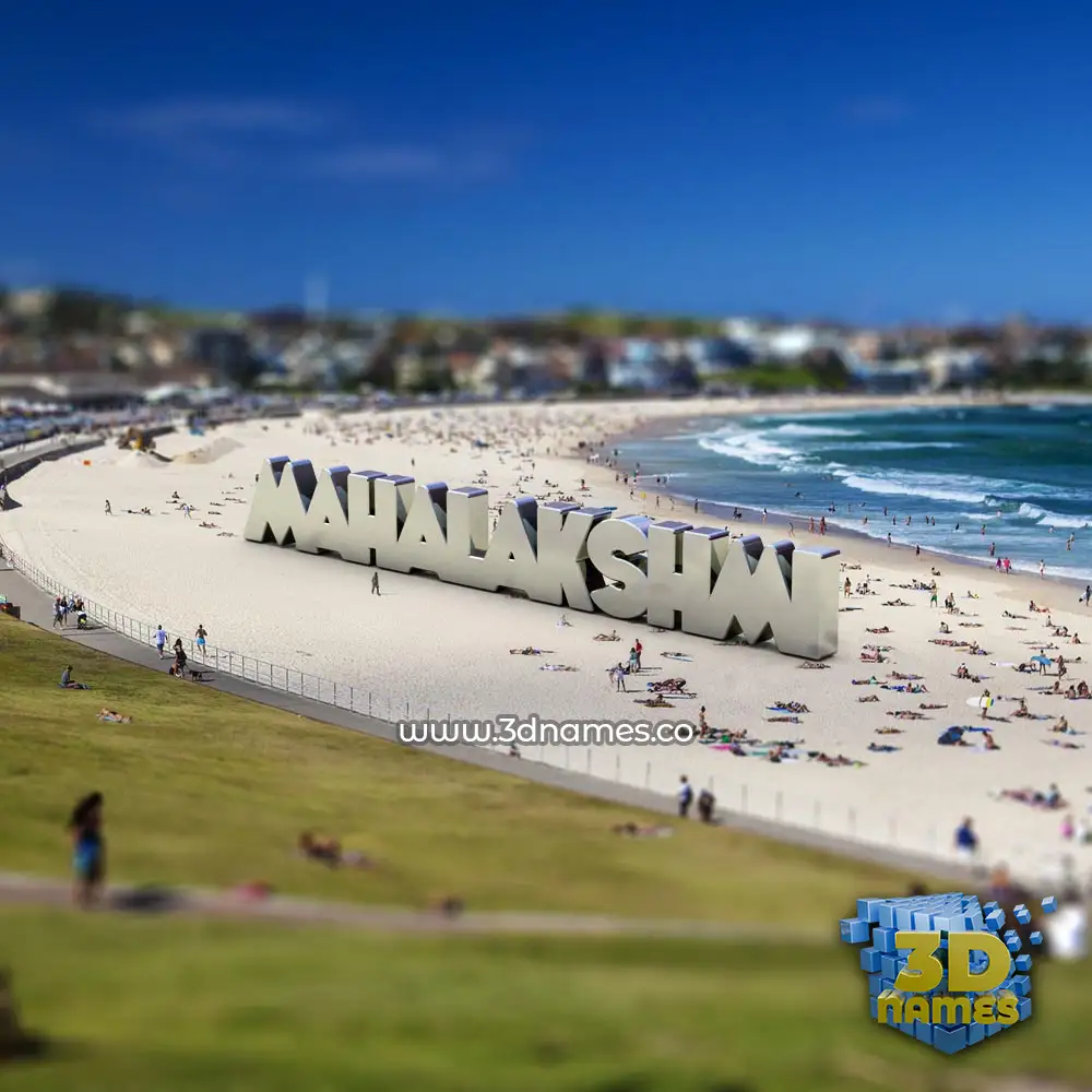 mahalakshmi in Bondi Beach style - 3D name wallpaper